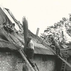 Thatchers on roof Thatchers on roof