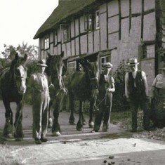 The Cross, with horses The Cross, with horses, men and woman,