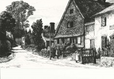 Bryden etchings of East Meon 1905