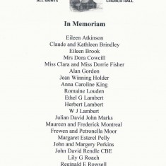 In Memoriam