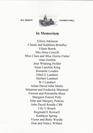 In Memoriam