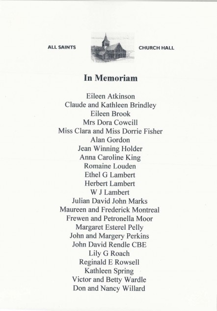 In Memoriam