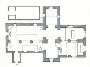 Plan of Church and (top left) Church Hall