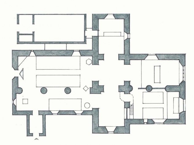 Plan of Church and (top left) Church Hall