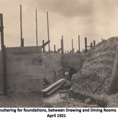 Foundation work, 1921