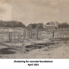 Foundation work, 1921