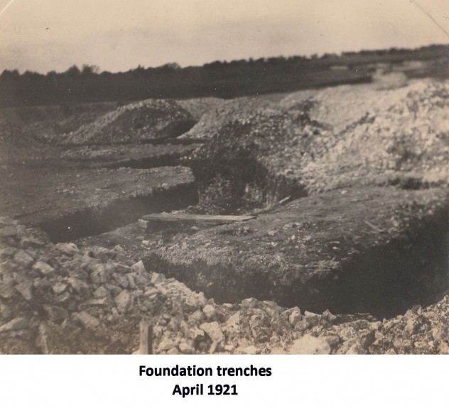 Foundation work, 1921