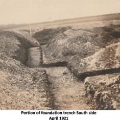 Foundation work, 1921