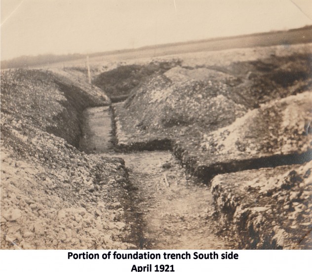 Foundation work, 1921