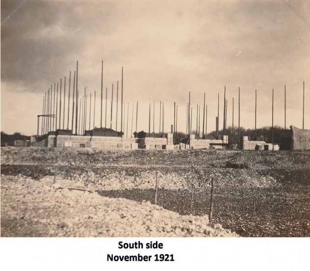 Taking shape March 1922