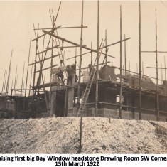 Taking shape March 1922