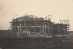 The roof appears, December 1922