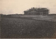 The roof appears, December 1922