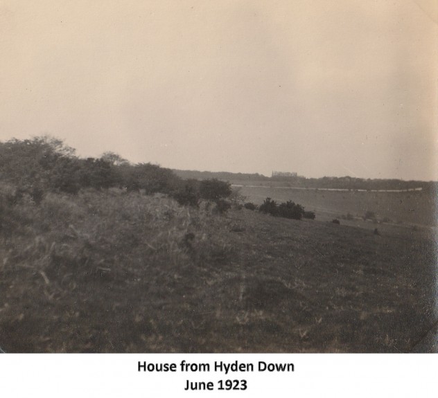Rose garden and views of house, June 1923