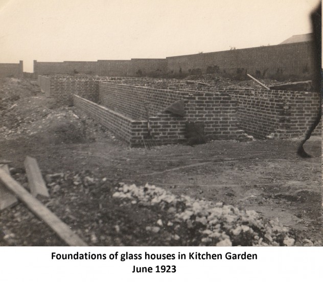 Rose garden and views of house, June 1923