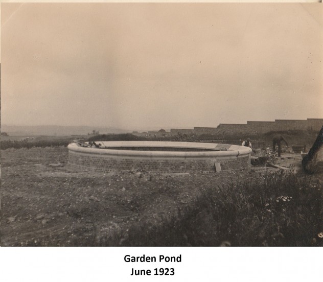 Rose garden and views of house, June 1923