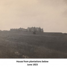 Rose garden and views of house, June 1923