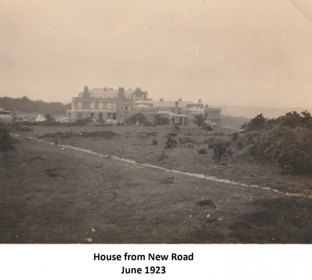 Rose garden and views of house, June 1923