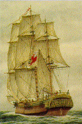 The Prince of Wales, the ship on which Tom Harmsworth sailed , to Australia. as a marine with his wife Alice and two young children.