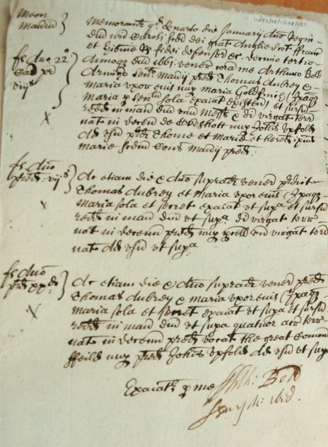 List of tenant farmers' Xs