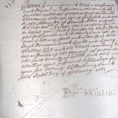 Whereas I am informed ... Dr Winton