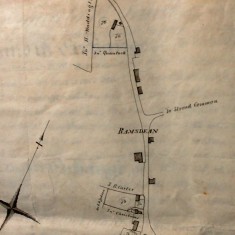 Map showing Ramsdean, allottees include Sir H Waddington, John Quantock, J.B.Carter, John Christmas