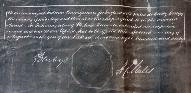 'We the undersigned enclosure commissioners'