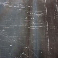 Map showing title & commissioners