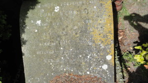 Luke Merritt tombstone Gravestone in All Saints church yard, where Luke Merritt and his son Luke are both buried. | David Hopkins