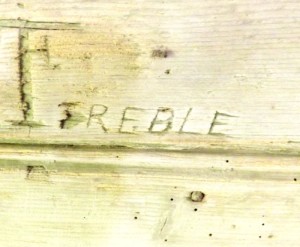 Inscription 'T'Treble'. Westbury agent in the 1890s