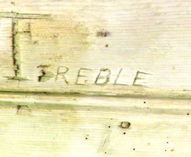 Inscription 'T'Treble'. Westbury agent in the 1890s