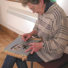 One of the most skilled sewers was Anne Hutchings, who previously lived in Bottle Cottage, Workhouse Lane and now lives in Petersfield.