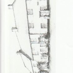 Drawiing of Barnards Corner by Tricia Blakstad