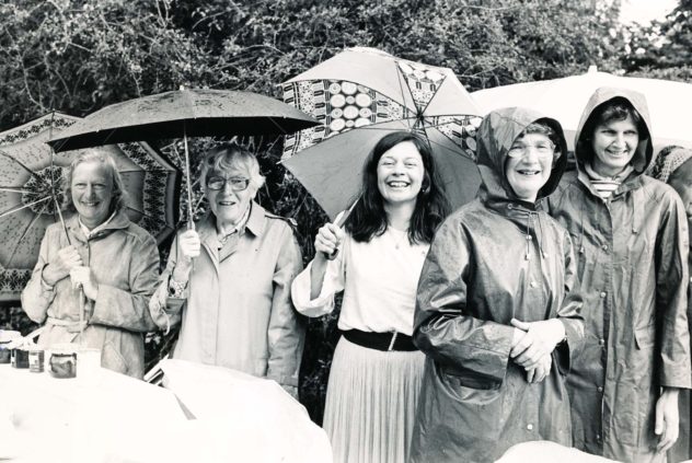 left to right, Audrey Street, Mrs Fisher, Bridget Lambert, Betty May (District Nurse) and Rosemary Ryder | Stan Smith