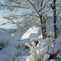 These photographs were taken in January 2010 when the village was blanketed in snow for ten days. | Michael Blakstad