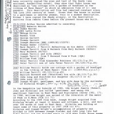 Edward Roberts notes on Tudor House Edward Roberts notes on Tudorr House including list of owners.