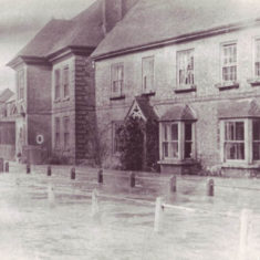 Flooded Brooklyn & Glenthorne House Brooklyn & Glenthorne House flooded, early 1950s