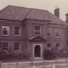 The front of Glenthorne house, date unknown. The brickwork is typical of the William and Mary period
