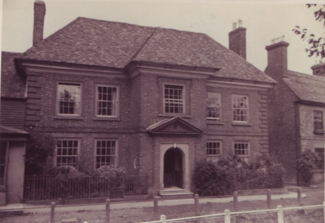 The front of Glenthorne house, date unknown. The brickwork is typical of the William and Mary period