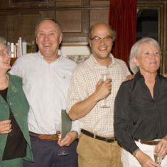 Editors of Meon Matters past and present Celebration of Meon Matters, 1982 - 2005. Denys Ryder, Hazel Rendle, Chris Brough (founder), Marc Atkinson, Sally-Anne Brough, Michael and Tricia Blakstad