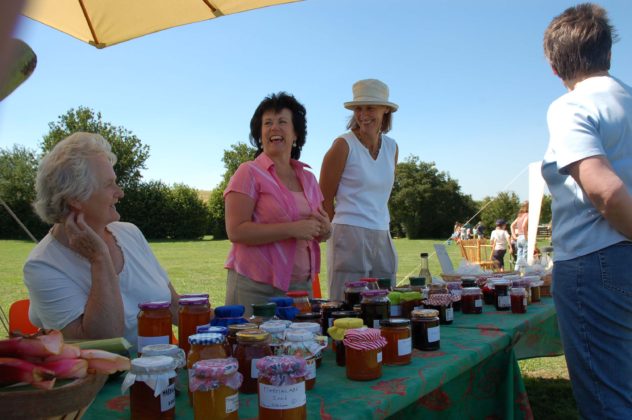 Jam_stall - L to R Hazel Rendle, Jane Simms, Jane Brown | Michael Blakstad