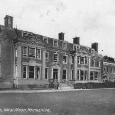 Although the post card reads 'West Meon', and the House is very close to the village of West Meon, it is in the parish of Eaat Meon.  | Jane Manners