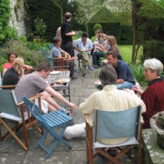 Lunch at The Court House during the planting of the vines ,May 2006 | Michael Blakstad