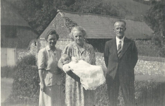 Mrs Hastie, Ada Louise Lambert (wife of William Hope Lambert),Baby Nicola Lambert, Uncle Leslie Lambert