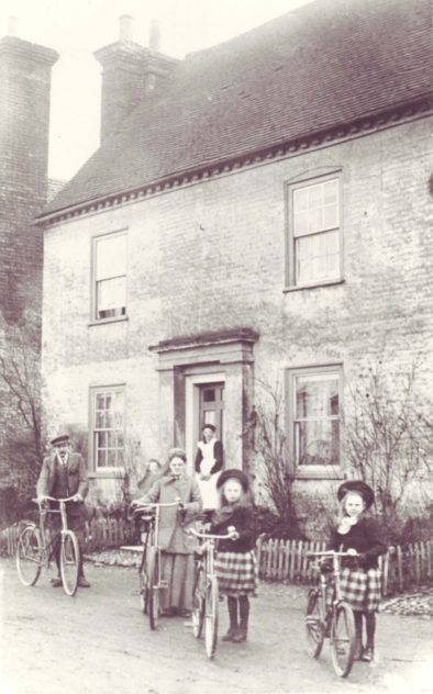 Nurse Micklam and family outside Barnards
