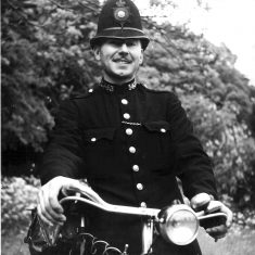PC Dennis Thorne with his bike