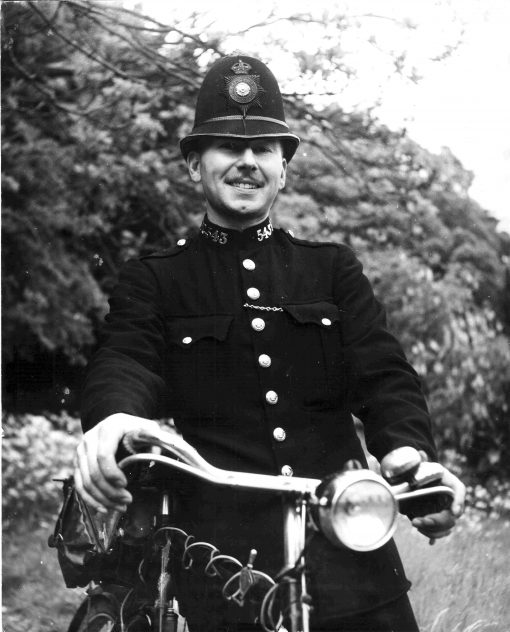 PC Dennis Thorne with his bike
