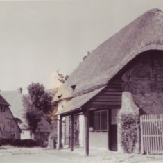 The porch of Riverside had a hatch which was let down by Mr Wyatt to serve his meat.