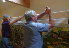 Millennium Tapestry transferred to an oak frame