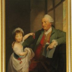 Henry Hall, 4th Viscount Gage (1791 - 1877) with. his daughter Suzannah. The warren family, which owned Westbury,  had married into the even wealthier Gage family and Westbury because the junior residence for members of the family. | Firle Place Estate